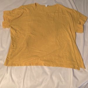Old Navy yellow short sleeve shirt